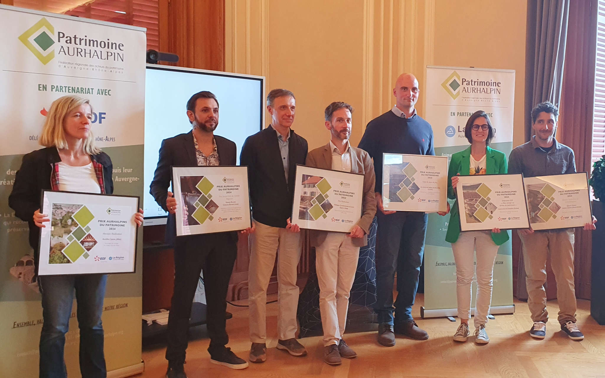 Remise de prix Patrimoine Aurhalpin, prix Savoir-Faire, Steven Brunel