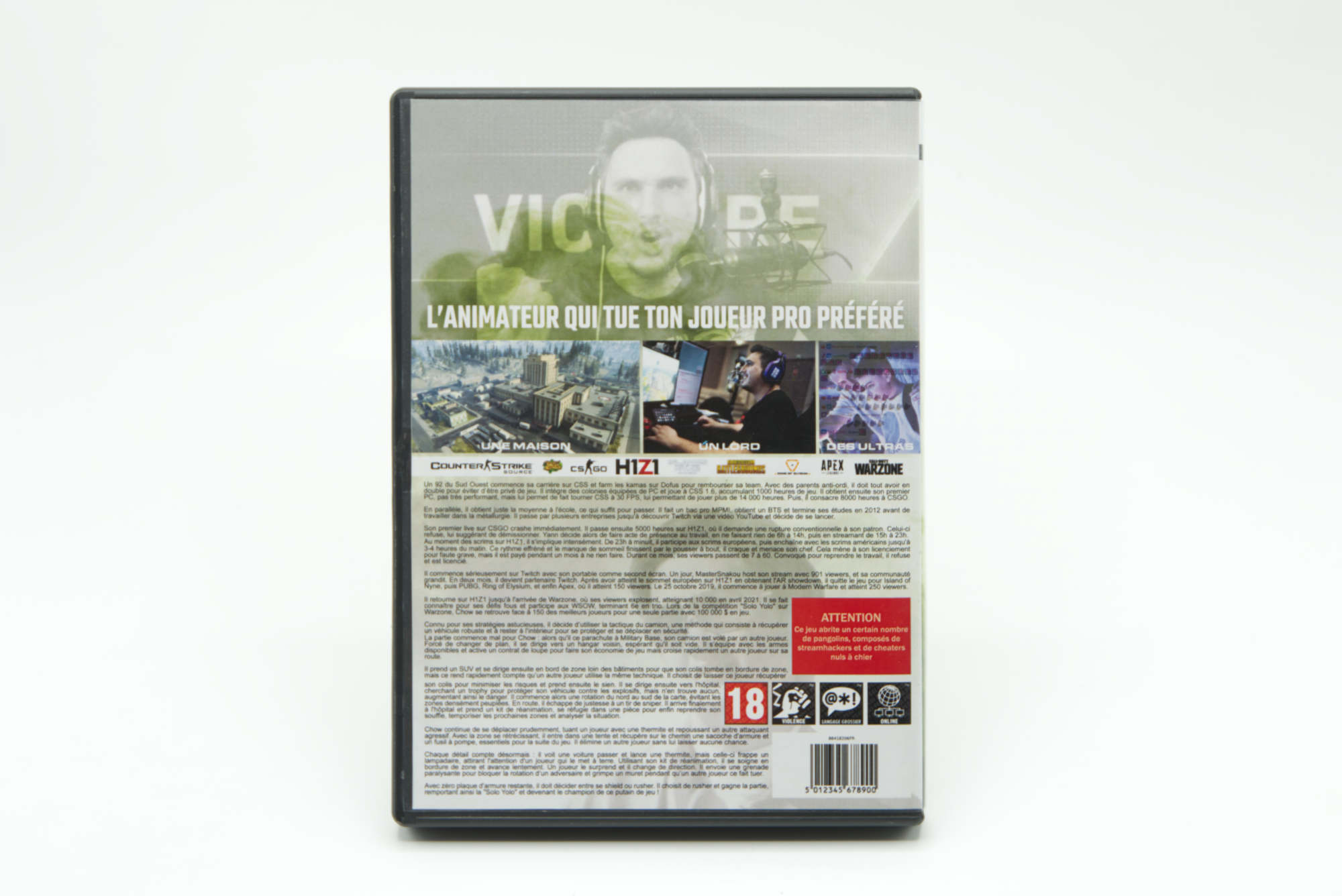 Trophée WSOW 2021, jaquette sur mesure dos