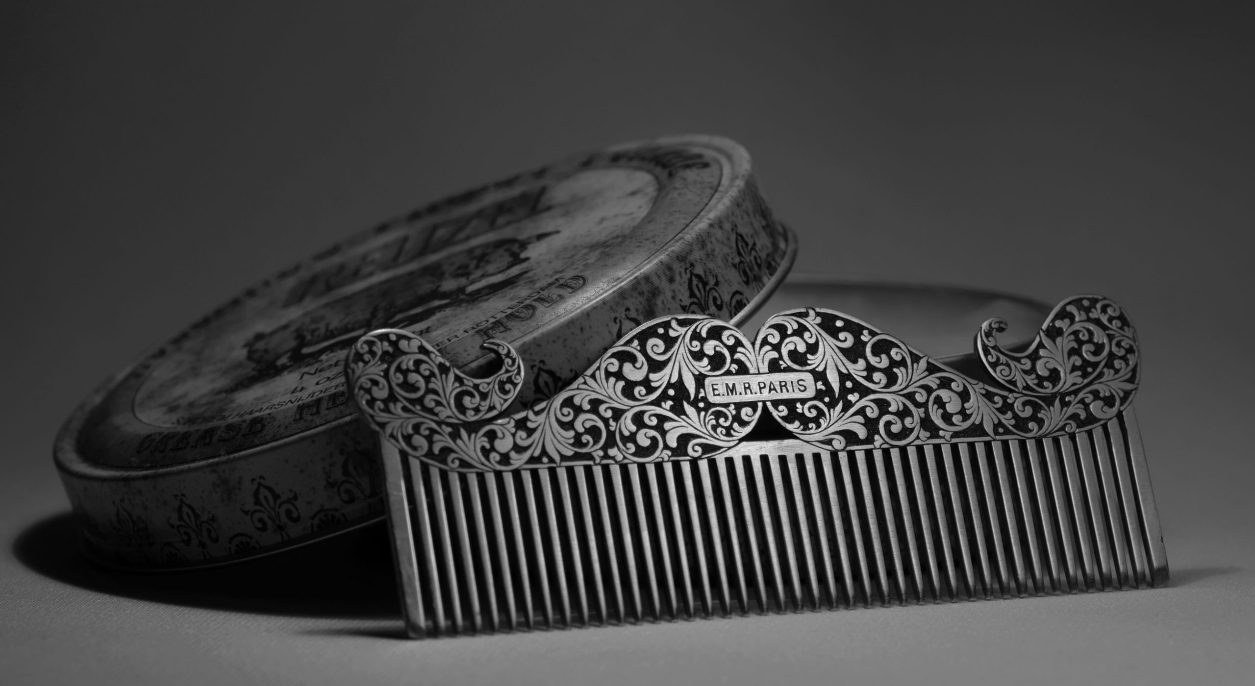 Image de tête page gravure sur objets